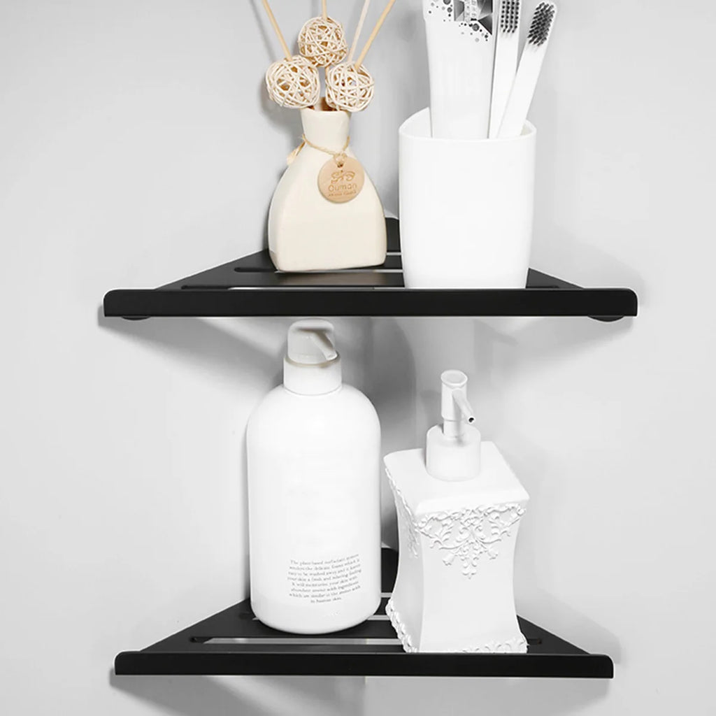 Modern No-Drill Shower Corner Shelf