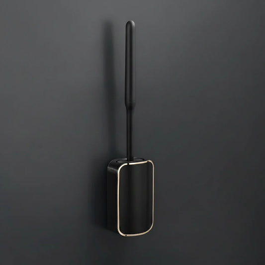 Wall-Mounted Silicone Toilet Brush – Quick-Dry Bathroom Cleaning Brush