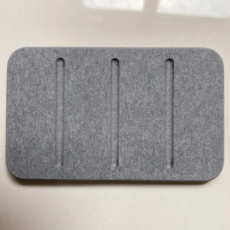 Diatomite Stone Soap Dish – Quick-Dry Bathroom Holder