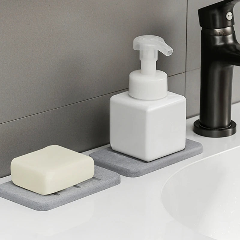 Diatomite Stone Soap Dish – Quick-Dry Bathroom Holder
