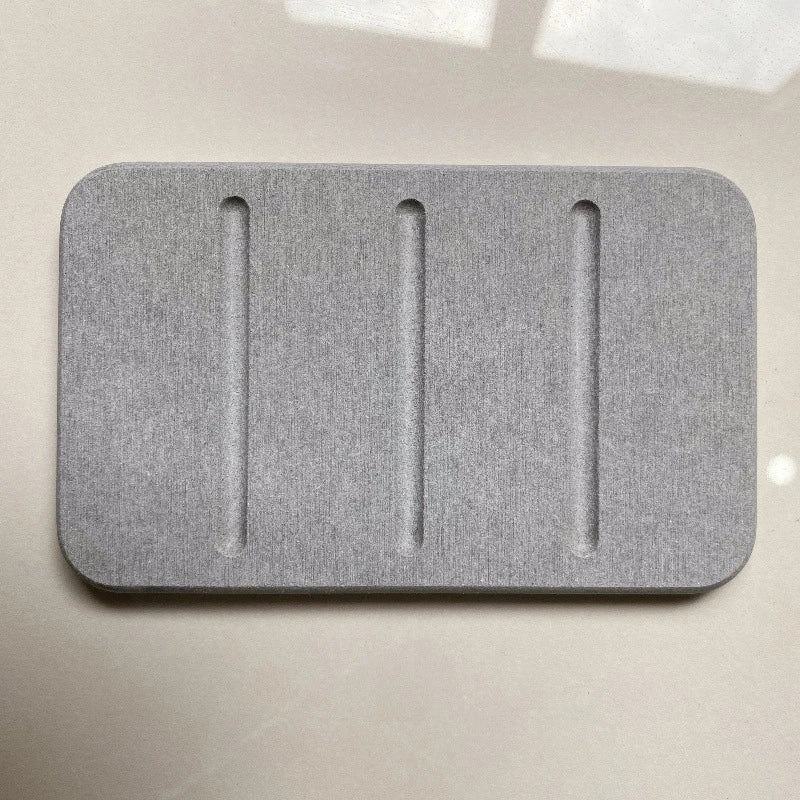 Diatomite Stone Soap Dish – Quick-Dry Bathroom Holder